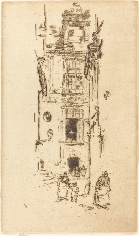 Mairie, Loches, 1888.