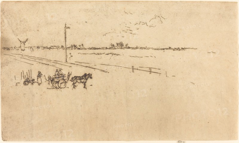 Railway Station, Voves, 1887.