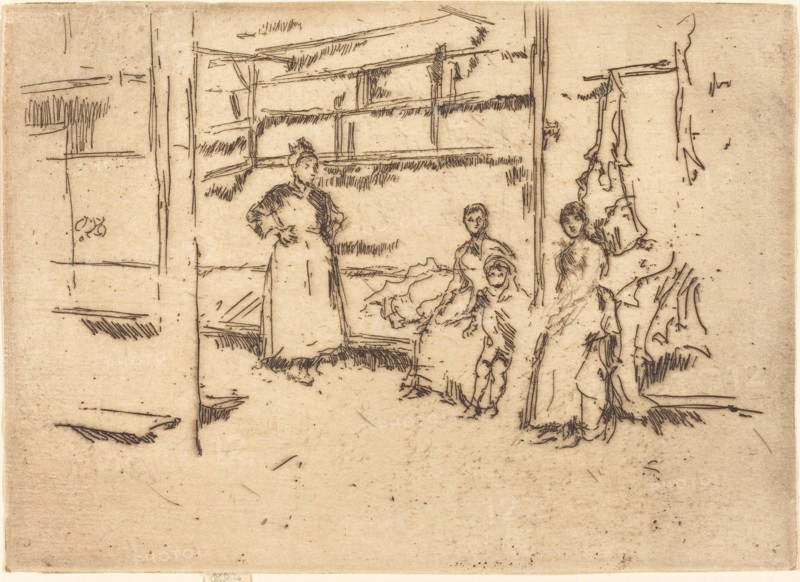After the Sale, Hounsditch, c. 1886/1888.