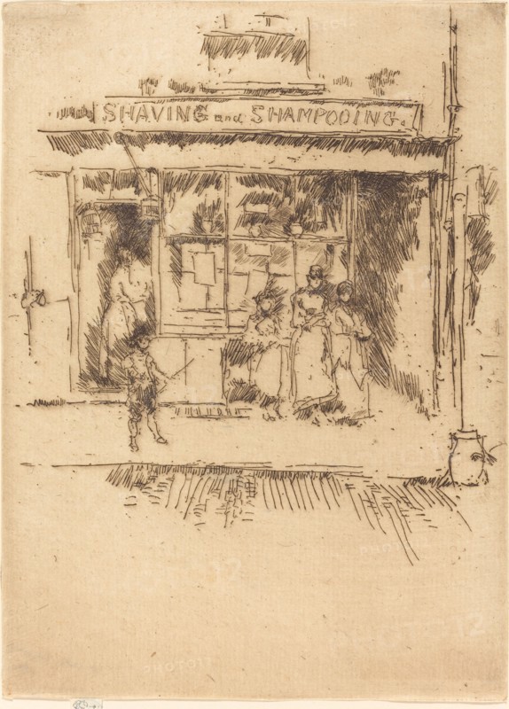 Shaving and Shampooing, c. 1886/1888.