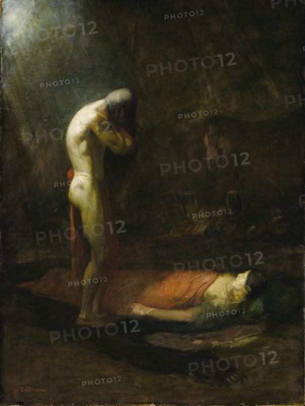 The Mourning Brave, ca. 1892.