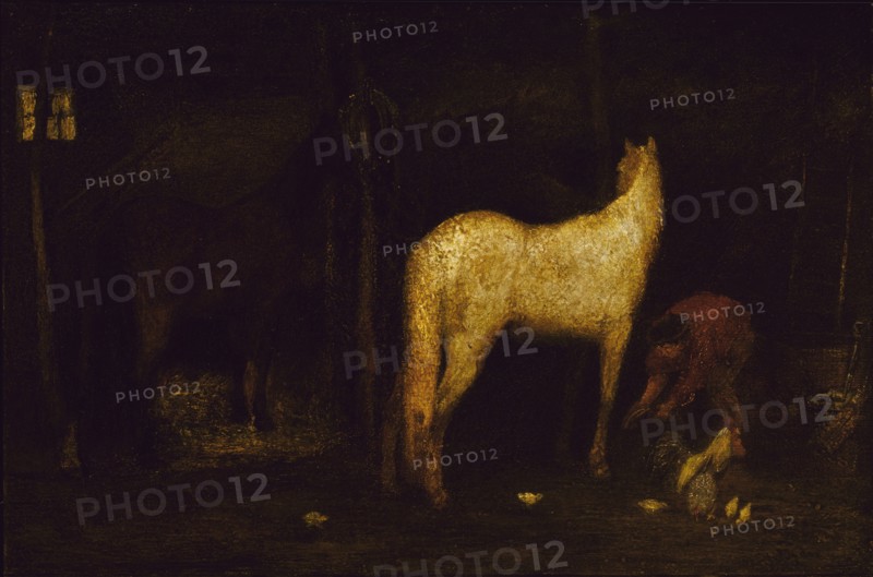 In the Stable, before 1911.