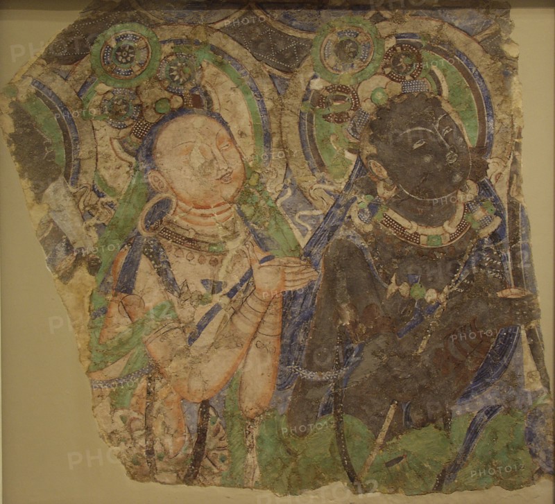 Two Adoring Bodhisattvas, 4th-6th century.