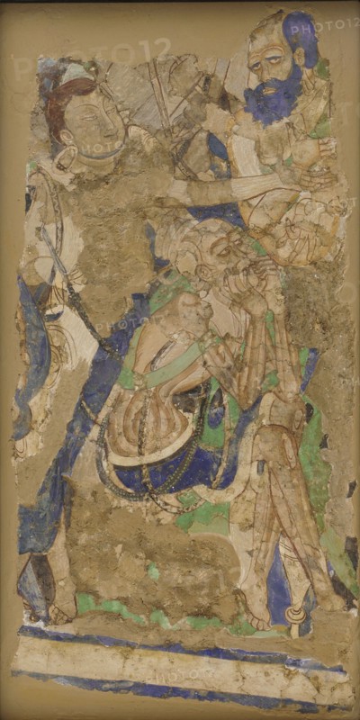 Three Figures, from Cave 224, 4th-6th century.
