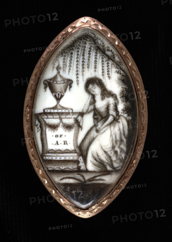 Mourning Locket for A. R., ca. 1780.