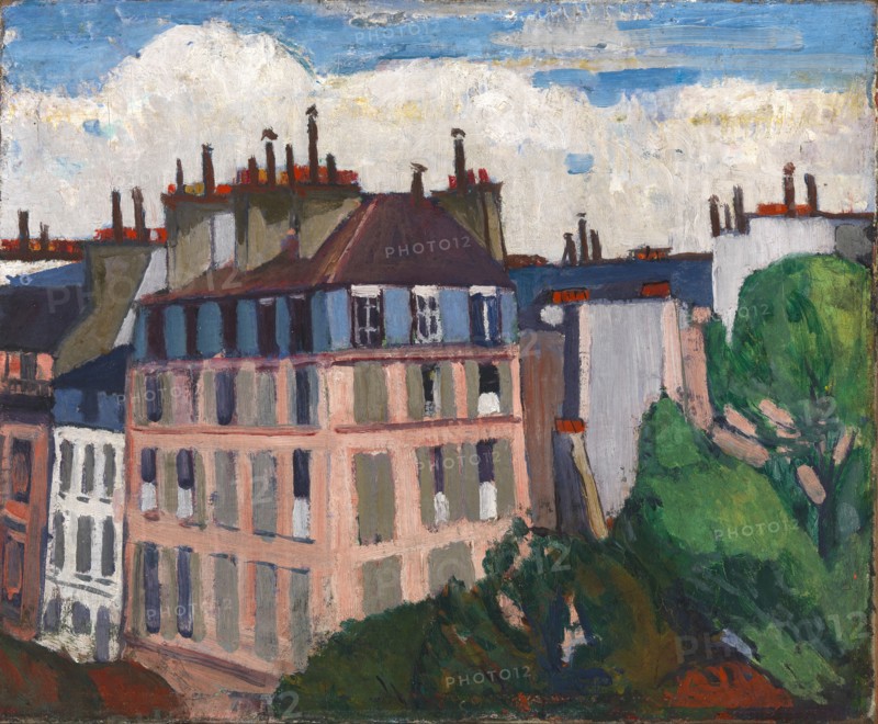 Rooftops, Paris, 1909-1912.