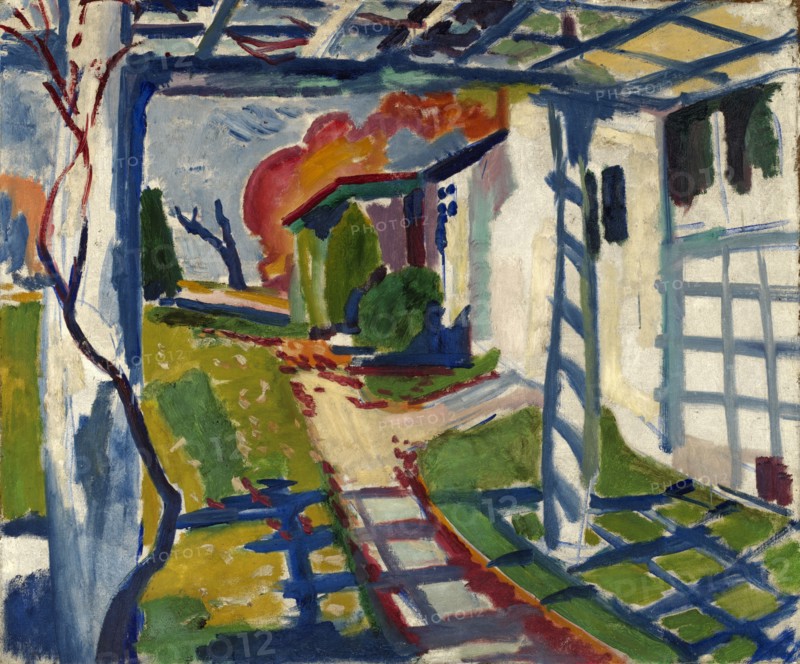 Grape Arbor, ca. 1915.