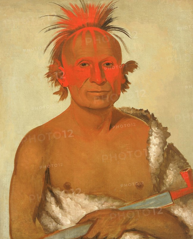 Pash-ee-pa-hó, Little Stabbing Chief, the Younger, One of Black Hawk's Braves, 1832.