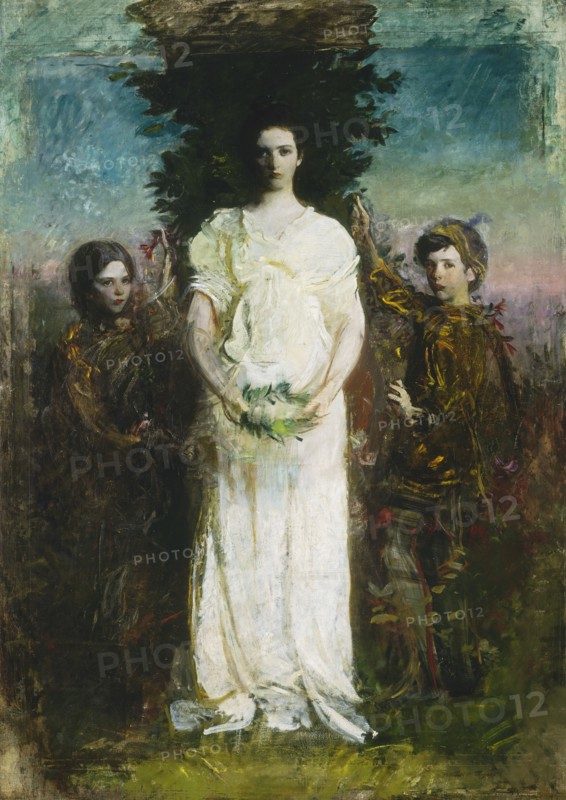 My Children (Mary, Gerald, and Gladys Thayer), ca. 1897.