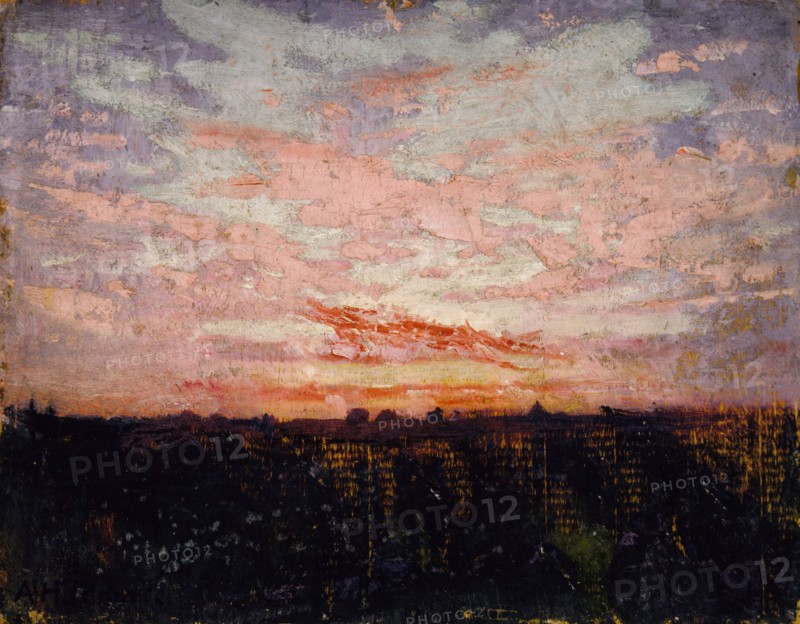 Sunrise or Sunset, study for book, Concealing Coloration in the Animal Kingdom, ca. 1905-1909.