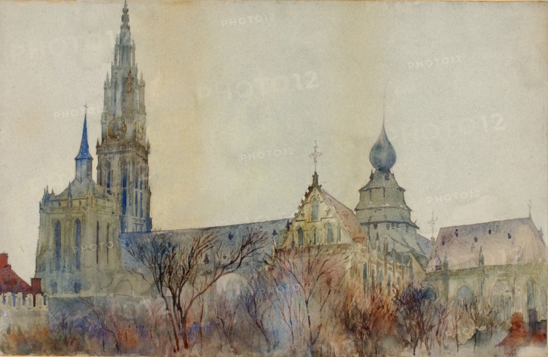 Antwerp Cathedral, 1899.