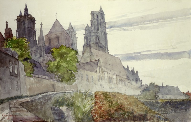 Laon Cathedral, France, 1913.