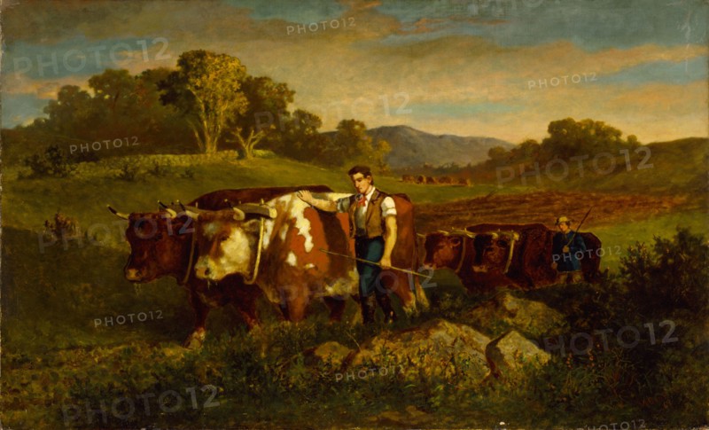 Herdsmen with Cows, 1869.