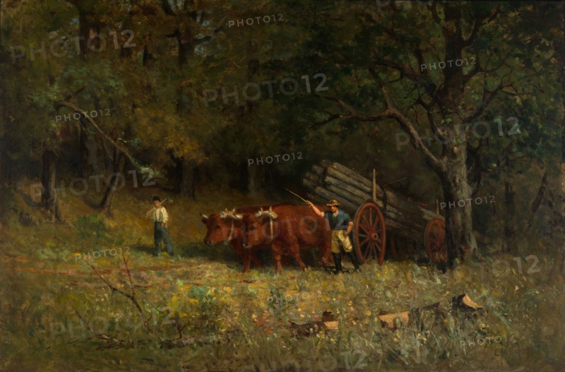 Untitled (boy and man with oxen), 1891.