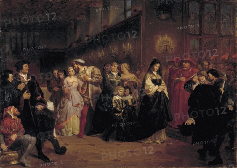 The Courtship of Anne Boleyn, 1846. Creator: Emanuel Gottlieb Leutze.