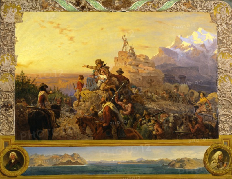 Westward the Course of Empire Takes Its Way (mural study, U.S. Capitol), 1861.