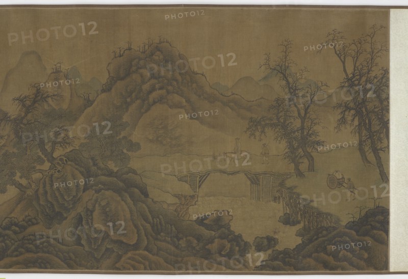 Landscape with travelers, 17th century. Formerly attributed to Guo Xi.