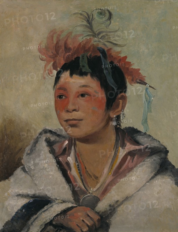 Aú-nah-kwet-to-hau-páy-o, One Sitting in the Clouds, a Boy, 1831.