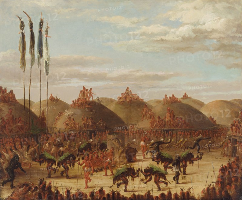 Bull Dance, Mandan O-kee-pa Ceremony, 1832.