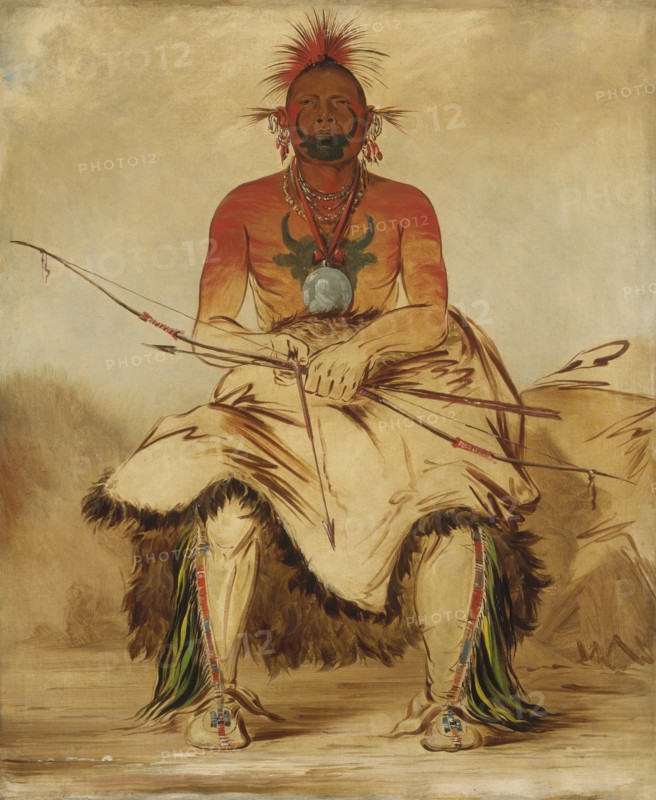 La-dóo-ke-a, Buffalo Bull, a Grand Pawnee Warrior, 1832.