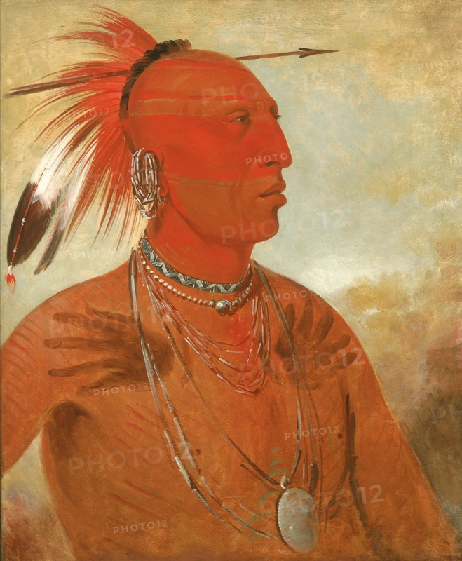 La-wáh-he-coots-la-sháw-no, Brave Chief, a Skidi (Wolf) Pawnee, 1832.