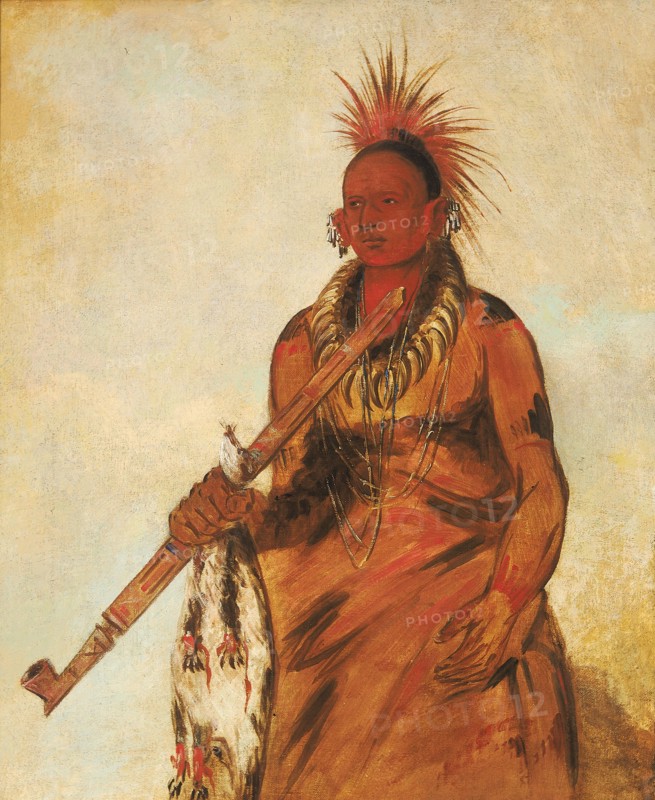 No-o-mún-nee, Walks in the Rain, a Warrior, 1832.