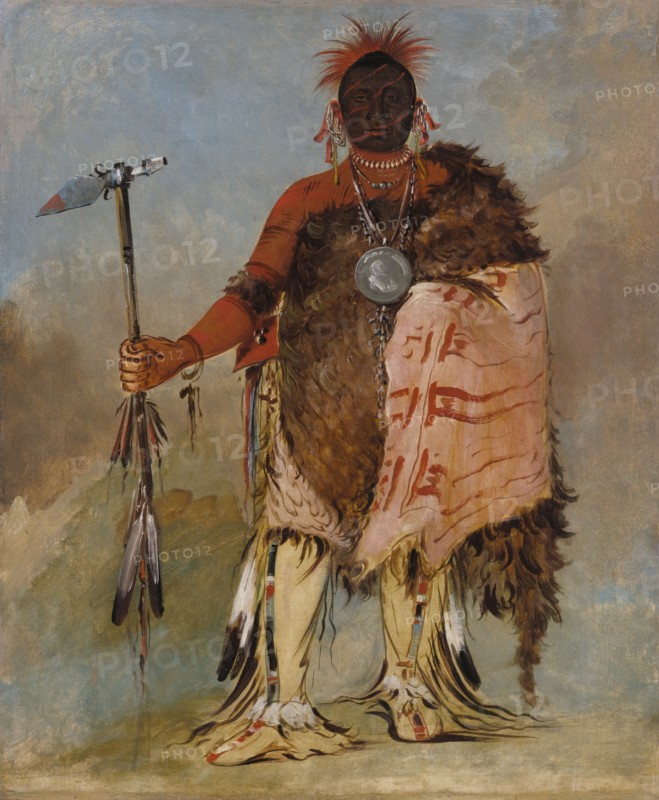 Om-pah-tón-ga, Big Elk, a Famous Warrior, 1832.