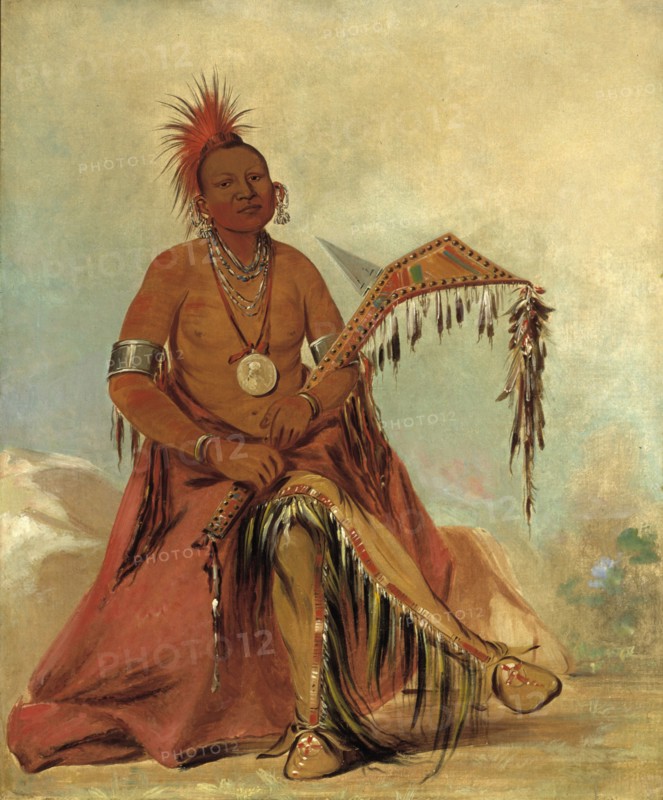 Cler-mónt, First Chief of the Tribe, 1834.