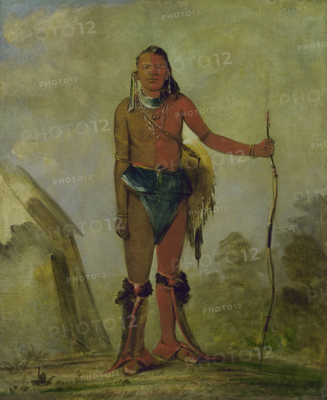 Aih-no-wa, The Fire, a Fox Medicine Man, 1835.