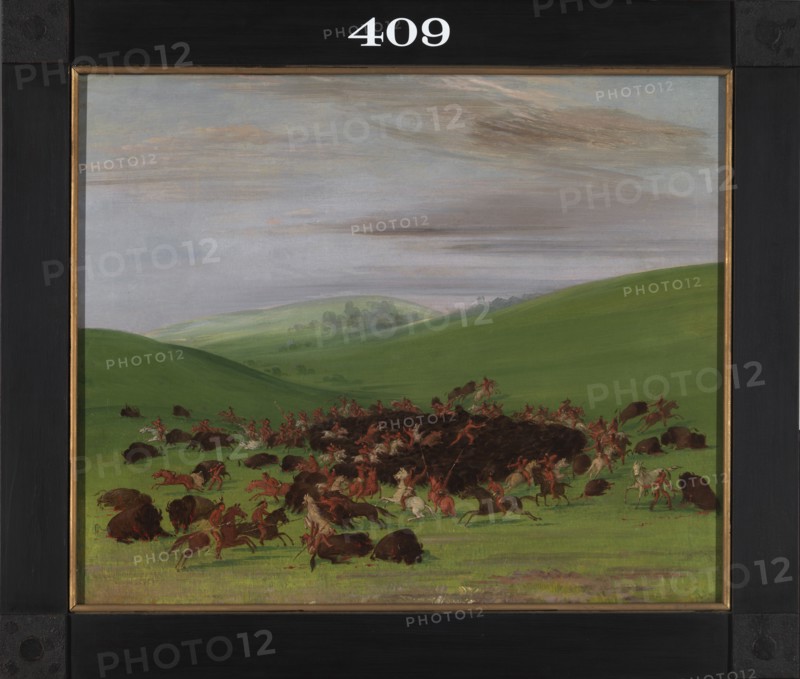 Buffalo Chase, a Surround by the Hidatsa, 1832-1833.