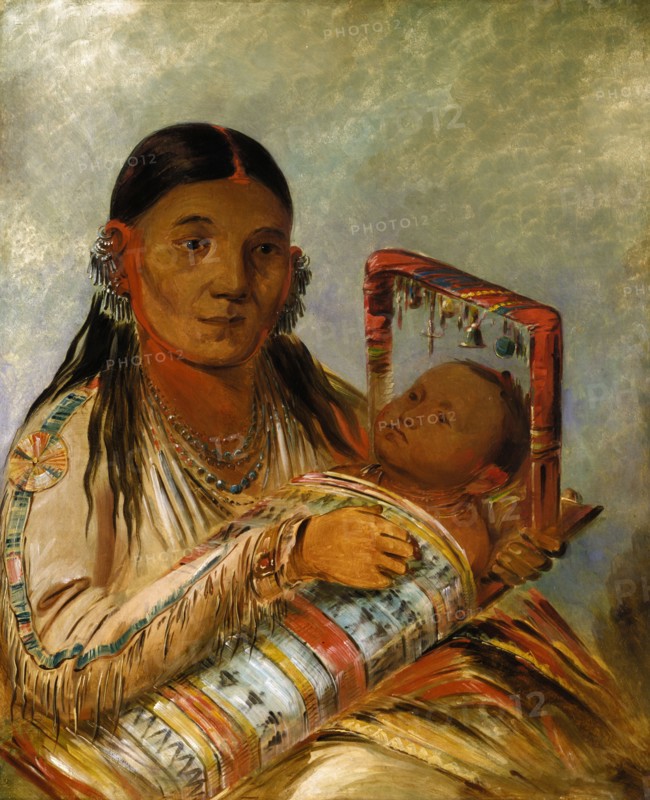 Chée-ah-ká-tchée, Wife of Nót-to-way, 1835-1836.