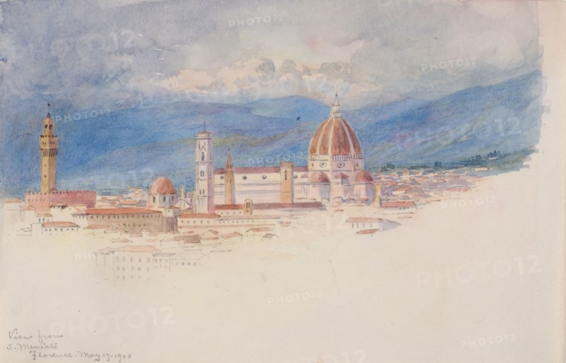 View from S. Miniato, Florence, 1900.