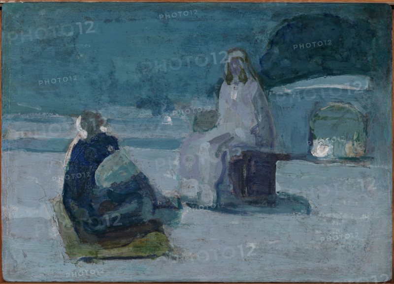 Study for Christ and Nicodemus on a Rooftop, ca. 1923.