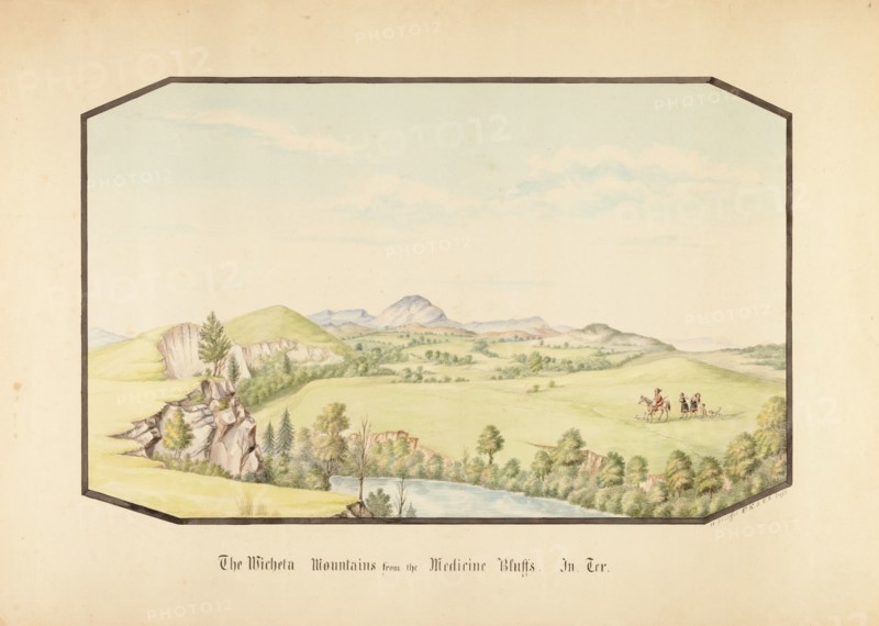The Wichita Mountains from Medicine Bluff, Indian Territory, 1867.