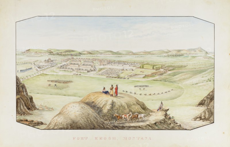 Fort Keogh, Montana Territory, ca. 1877-1881.