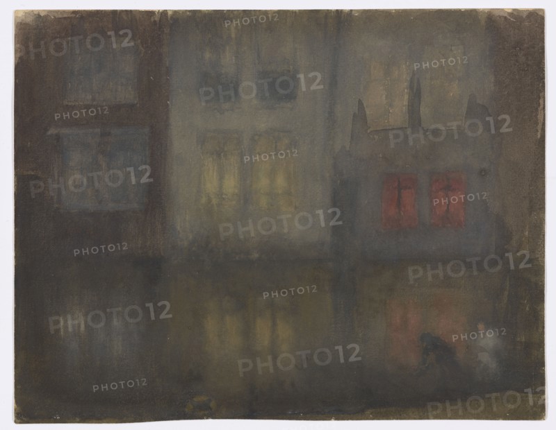Nocturne: Black and Red?Back Canal, Holland, 1882.