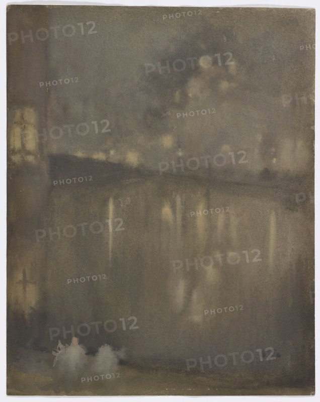 Nocturne: Grey and Gold?Canal, Holland, 1882.