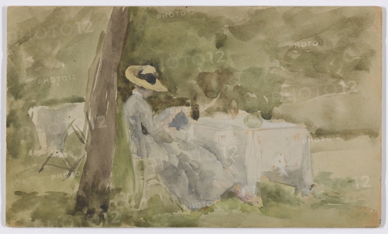 Breakfast in the Garden, 1885-1886.