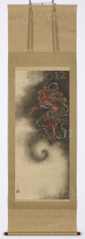 Thunder god, 1847. Possibly by Katsushika Hokusai.