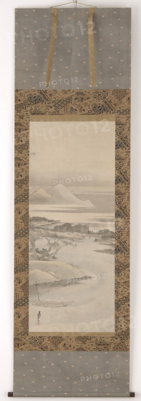 River landscape, 1760-1849. Possibly by Katsushika Hokusai.
