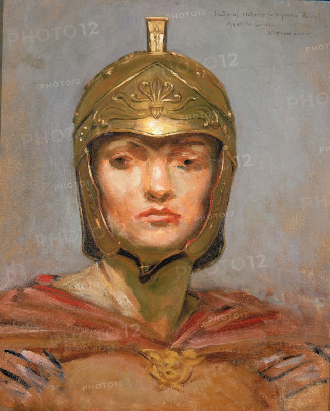 Study for Mural for Appellate Court Building, New York; "Statute Law", Helmet for Figure of "Force", ca. 1899.