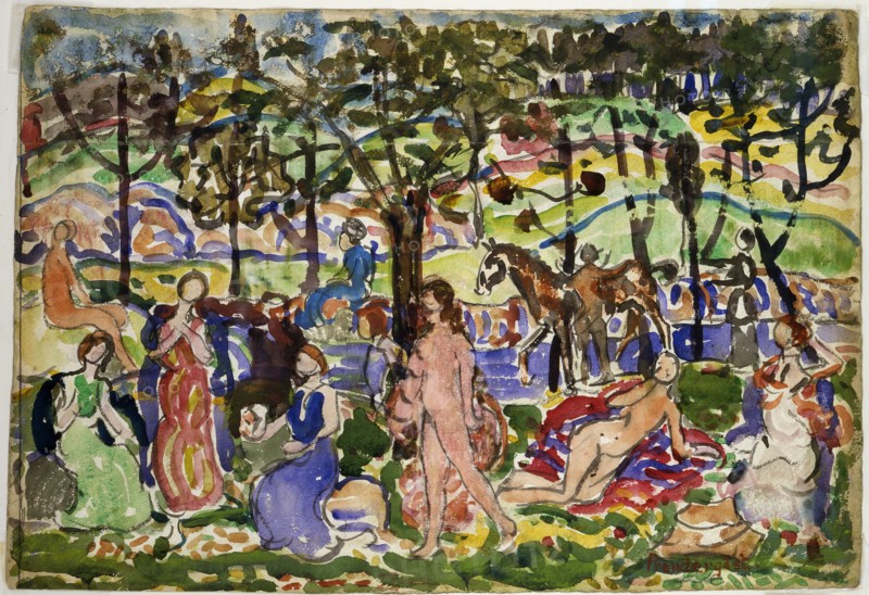 Park Scene, ca. 1915-1918.