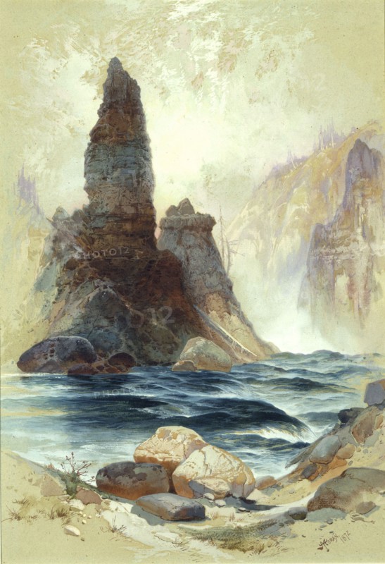 Above Tower Falls, Yellowstone, 1872.