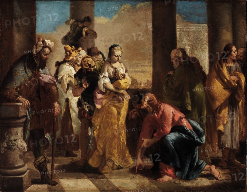 Woman Taken in Adultery, 18th century.