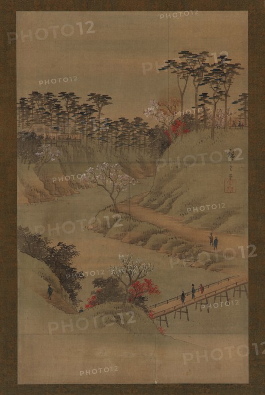 Summer landscape, mid 19th century. Possibly by Utagawa Hiroshige II.