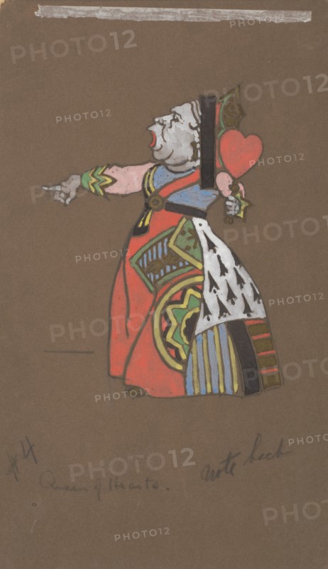 Queen of Hearts (costume design for Alice-in-Wonderland).