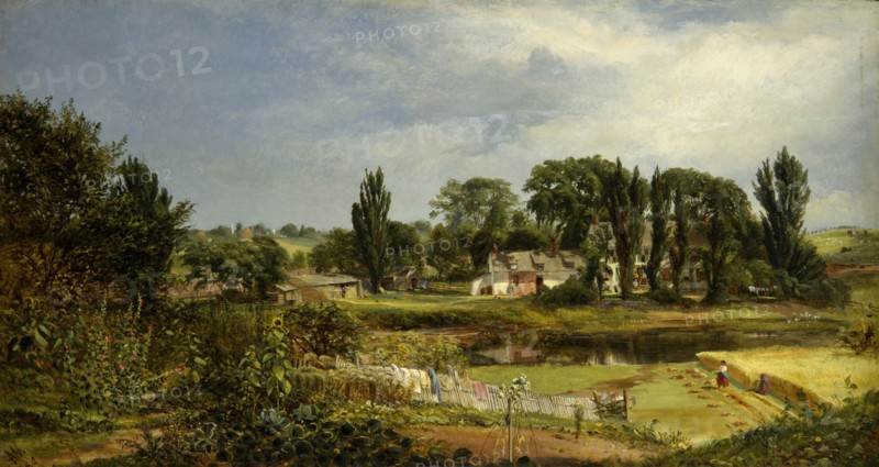 Long Island Homestead, Study from Nature, 1859.