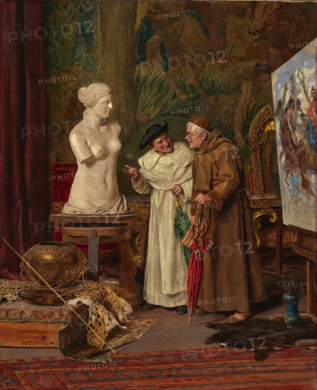 In the Studio, before 1887.