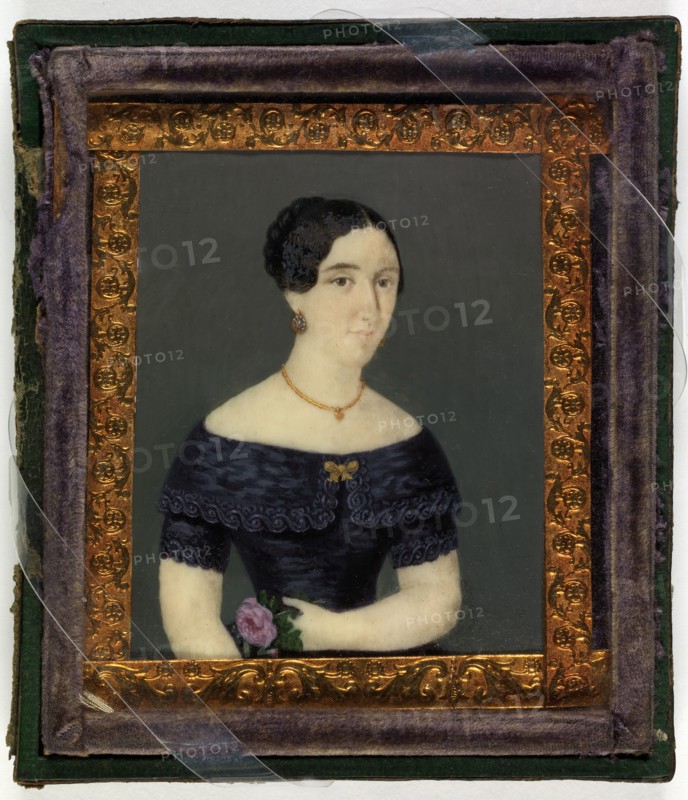 Dama de la familia Canals (Lady of the Canals Family), ca. 1840. Attributed to Goyena family.