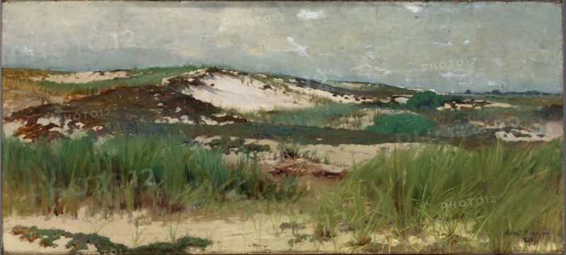 Nantucket Sand Dune, ca. 1890. Formerly attributed to Abbott Handerson Thayer, born Boston, MA 1849-died Dublin, NH 1921.